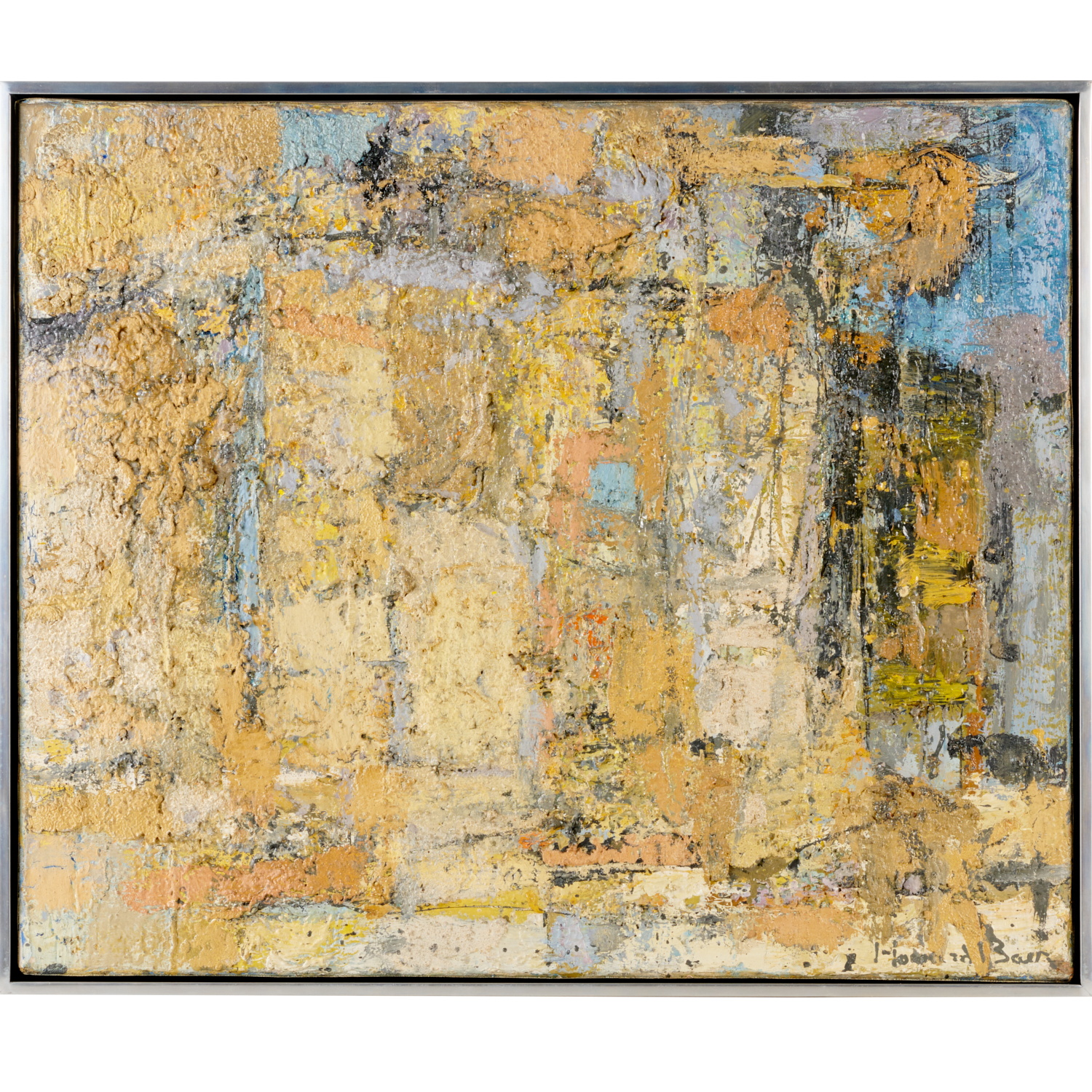 Appraisal: HOWARD BAER IMPASTO OIL ON CANVAS Howard Baer American -