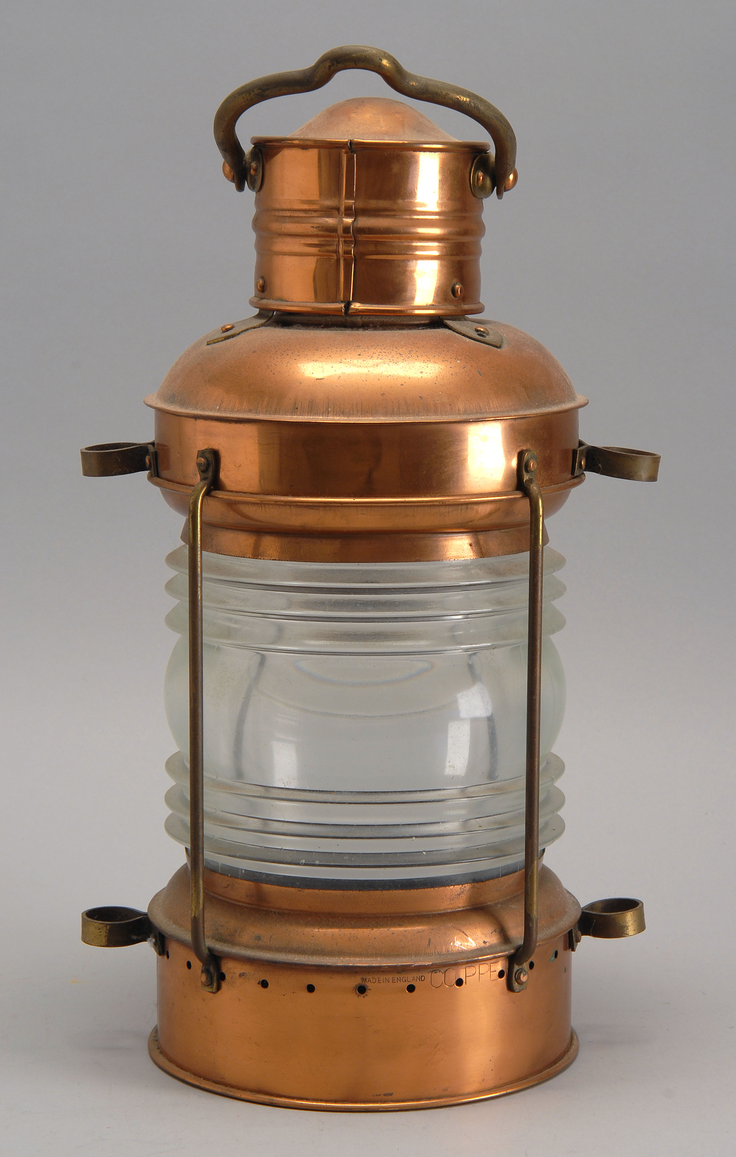 Appraisal: COPPER MARINE LANTERN Height ConditionSome pitting