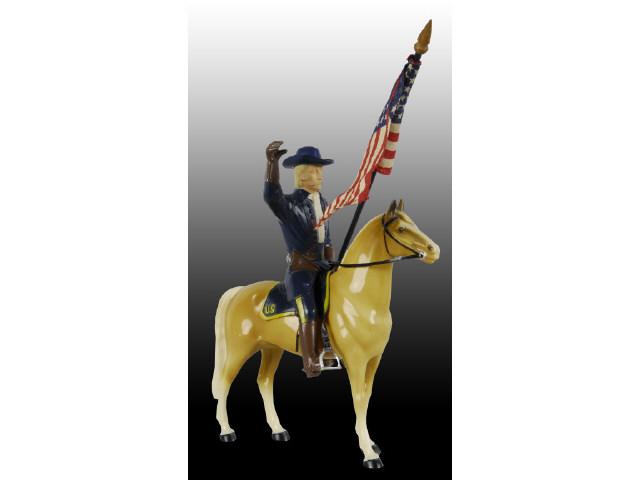 Appraisal: Hartland Horse and General Custer Rider Description Plastic Rearing tan