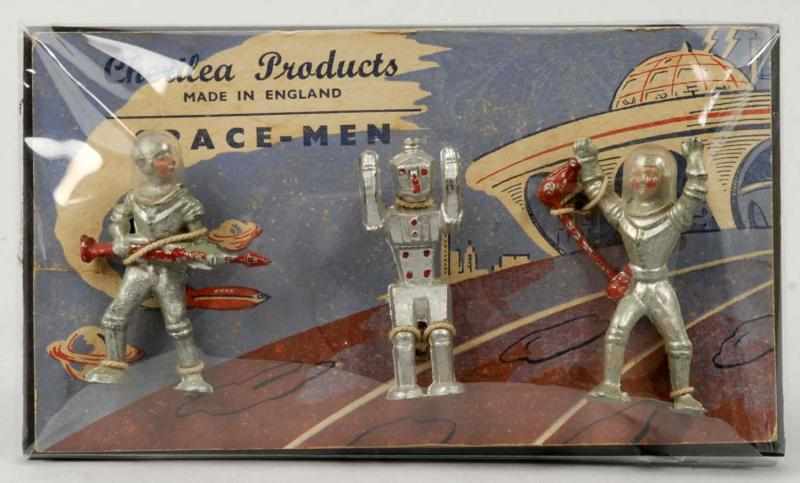 Appraisal: Rare Diecast Cherilea Space-Men Set Description Extremely rare set consists