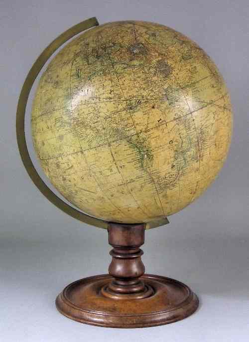 Appraisal: A th Century English ins terrestrial table globe by C