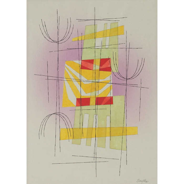 Appraisal: Willard Grayson Smythe American - ''Abstract Composition '' c watercolor