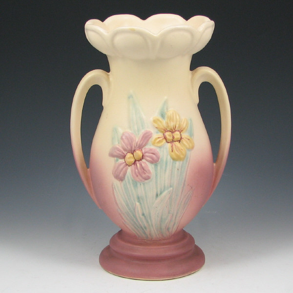 Appraisal: Hull Iris - Vase - Mint Iris vase in cream