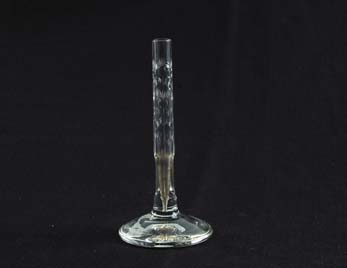 Appraisal: CUT GLASS STICK VASE Wonderful stick vase has cut floral