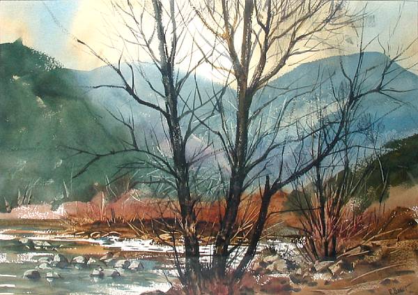 Appraisal: Ralph Baker American - A Mountain Stream signed 'R Baker'