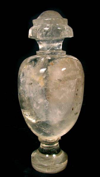 Appraisal: A rock crystal urn height in diameter in