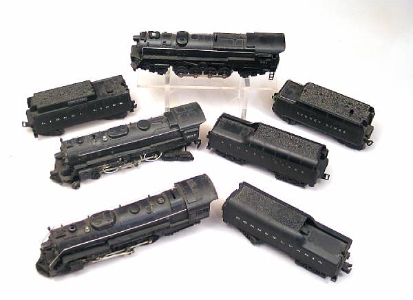 Appraisal: Lionel post war steam engines Lot includes metal engines with