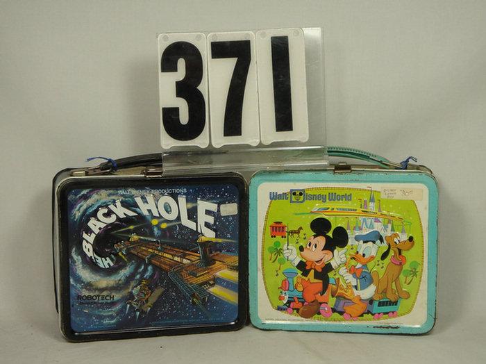 Appraisal: Two vintage Lunch boxes Disney which has no thermos and