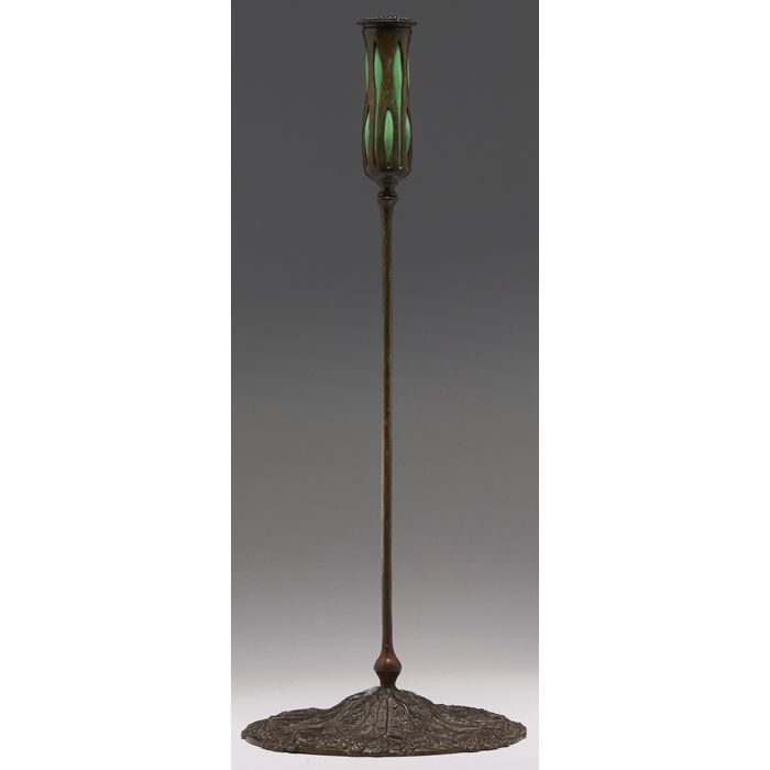 Appraisal: Rare Tiffany Studios candlestick