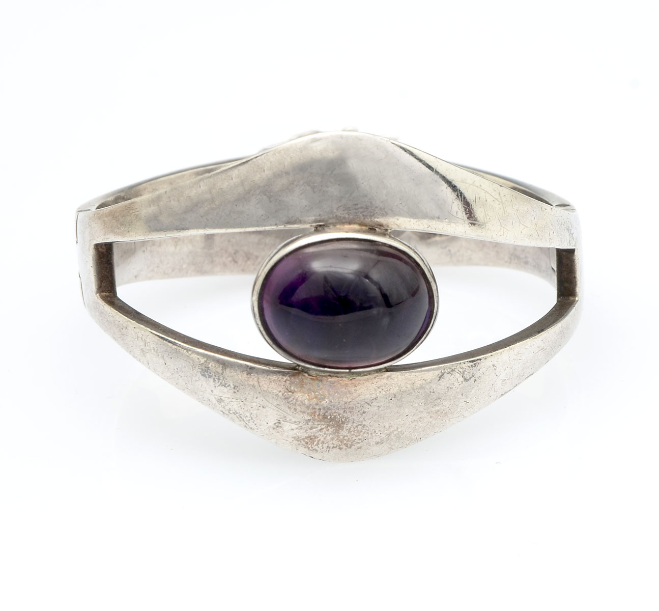 Appraisal: EARLY SIGI PINEDA AMETHYST STERLING TAXCO BRACELET Circa mid-century bracelet