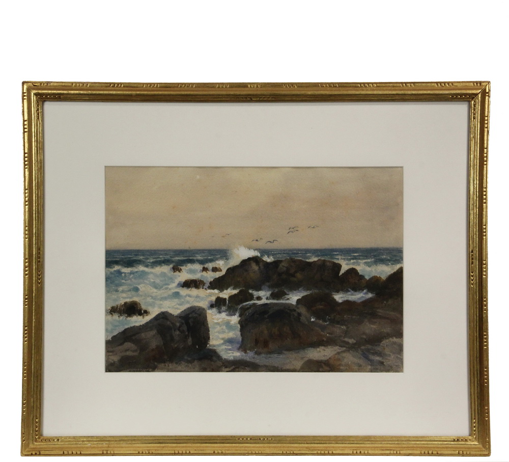 Appraisal: SAMUEL PETER ROLT TRISCOTT ME MA - - Monhegan Rocks