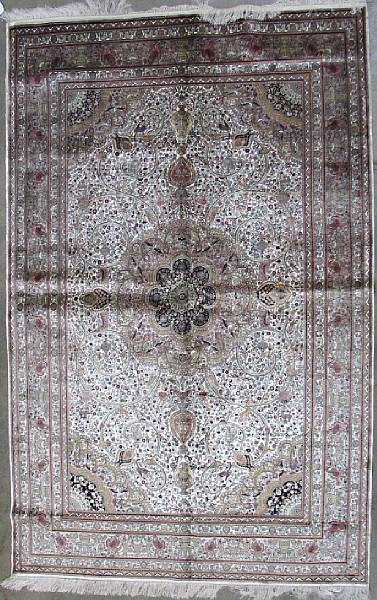 Appraisal: A Kashan design rug size approximately ft in x ft