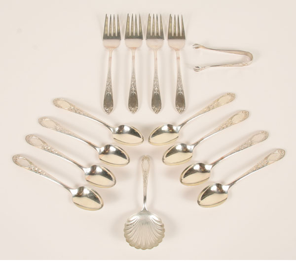 Appraisal: S Kirk Son Primrose sterling silver flatware including eight spoons