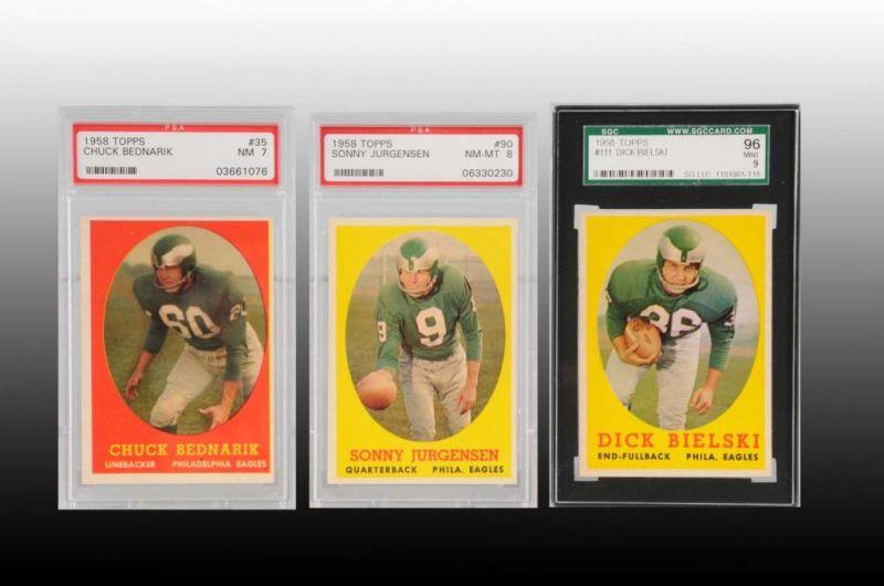 Appraisal: Lot of Topps Football Cards Description Includes Sid Youngelman Tommy