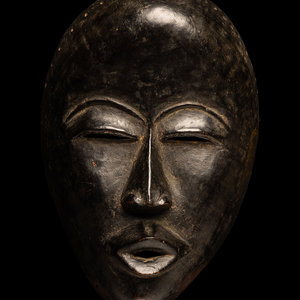 Appraisal: A Dan Wood Mask West Africa Ivory Coast Height inches