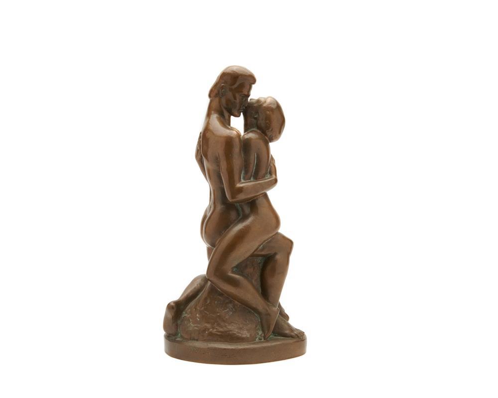 Appraisal: WILLIAM ZORACH American - The Embrace bronze inscribed William Zorach