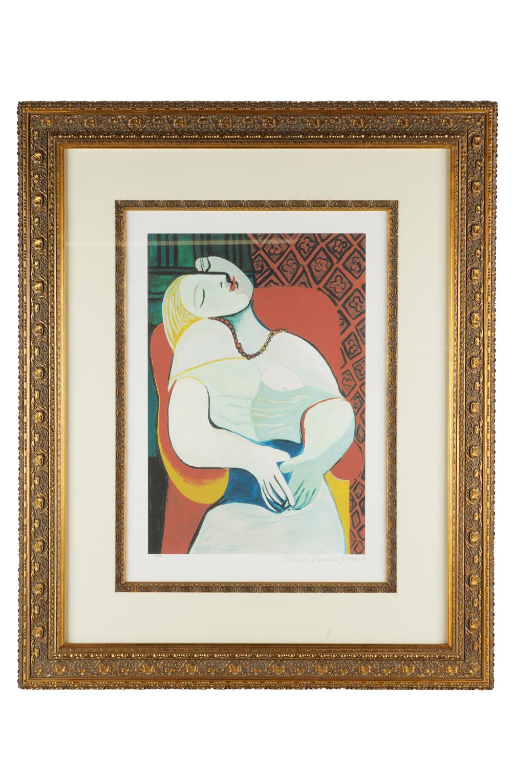 Appraisal: COLLECTION DOMAINE PICASSO LE REVElithograph inscribed lower right numbered and