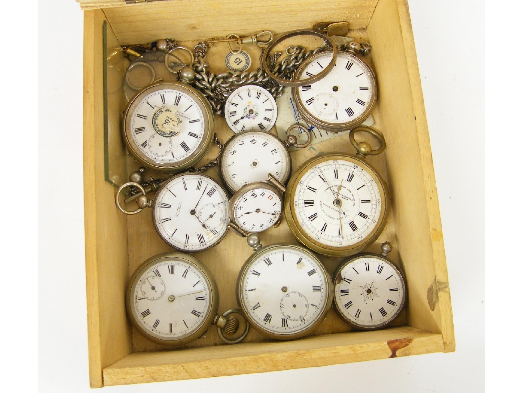 Appraisal: Small quantity of silver and nickel cased pocket watches in