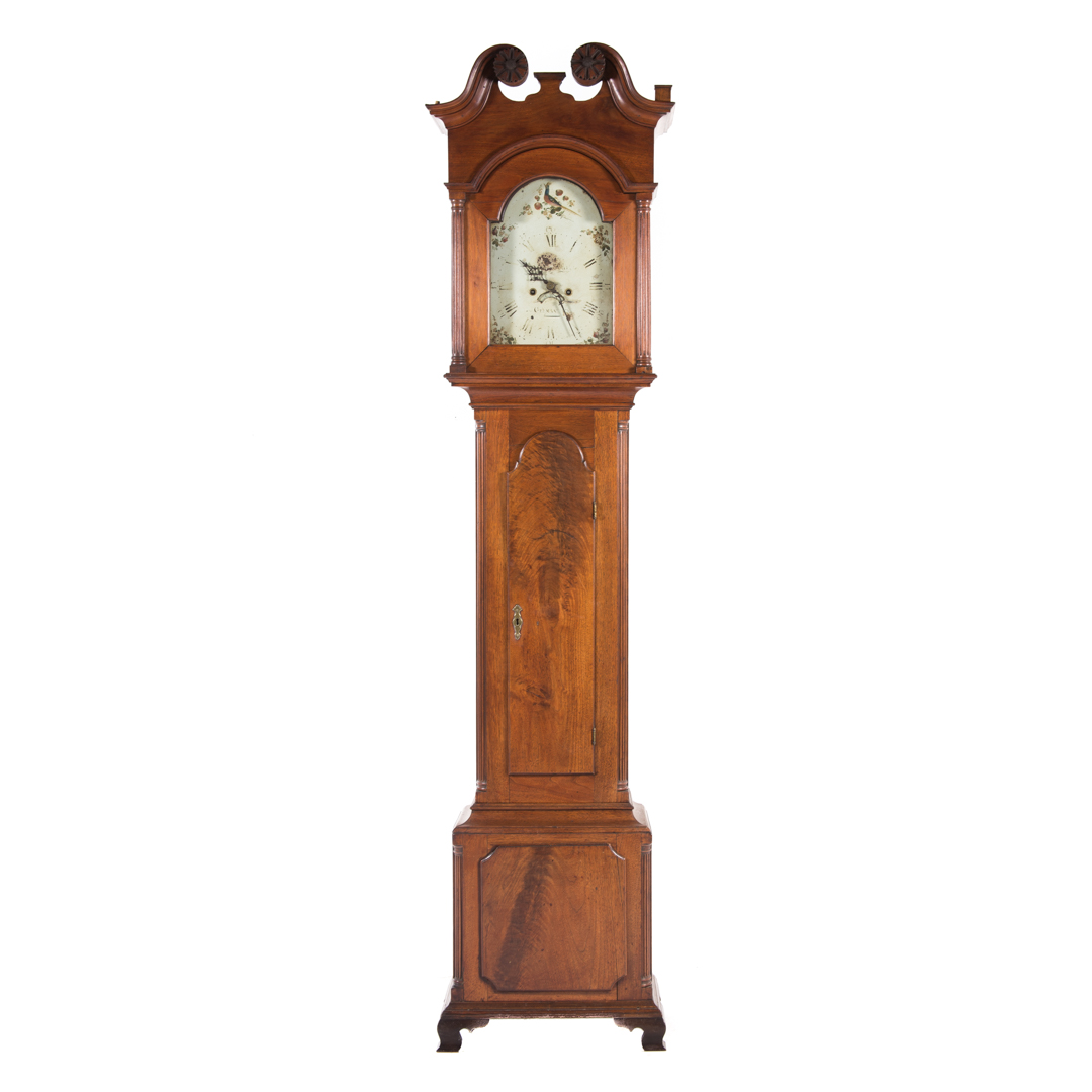 Appraisal: Chippendale walnut tall-case clock illegibly signed maker Germantown Maryland th