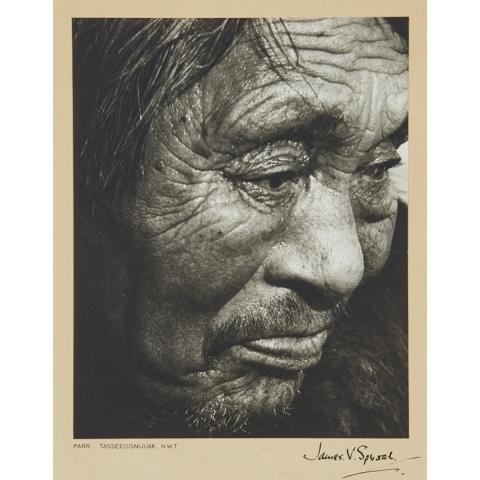 Appraisal: James V Sporat th th Century THREE INUIT PORTRAITS PARR