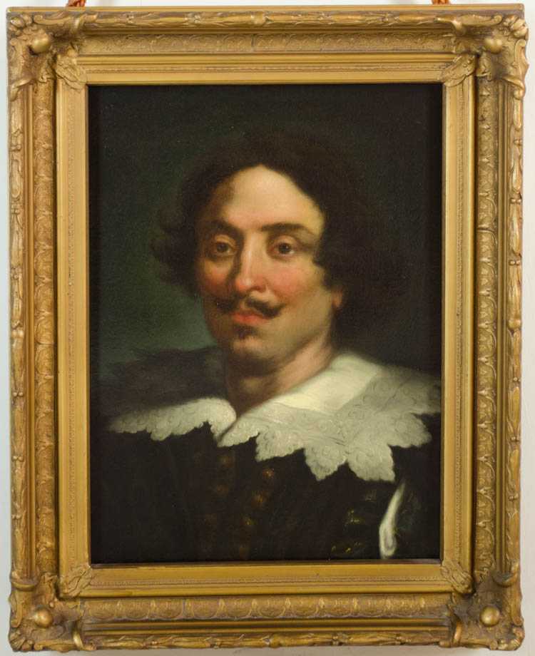 Appraisal: DUTCH SCHOOL OIL ON CANVAS portrait of a th century