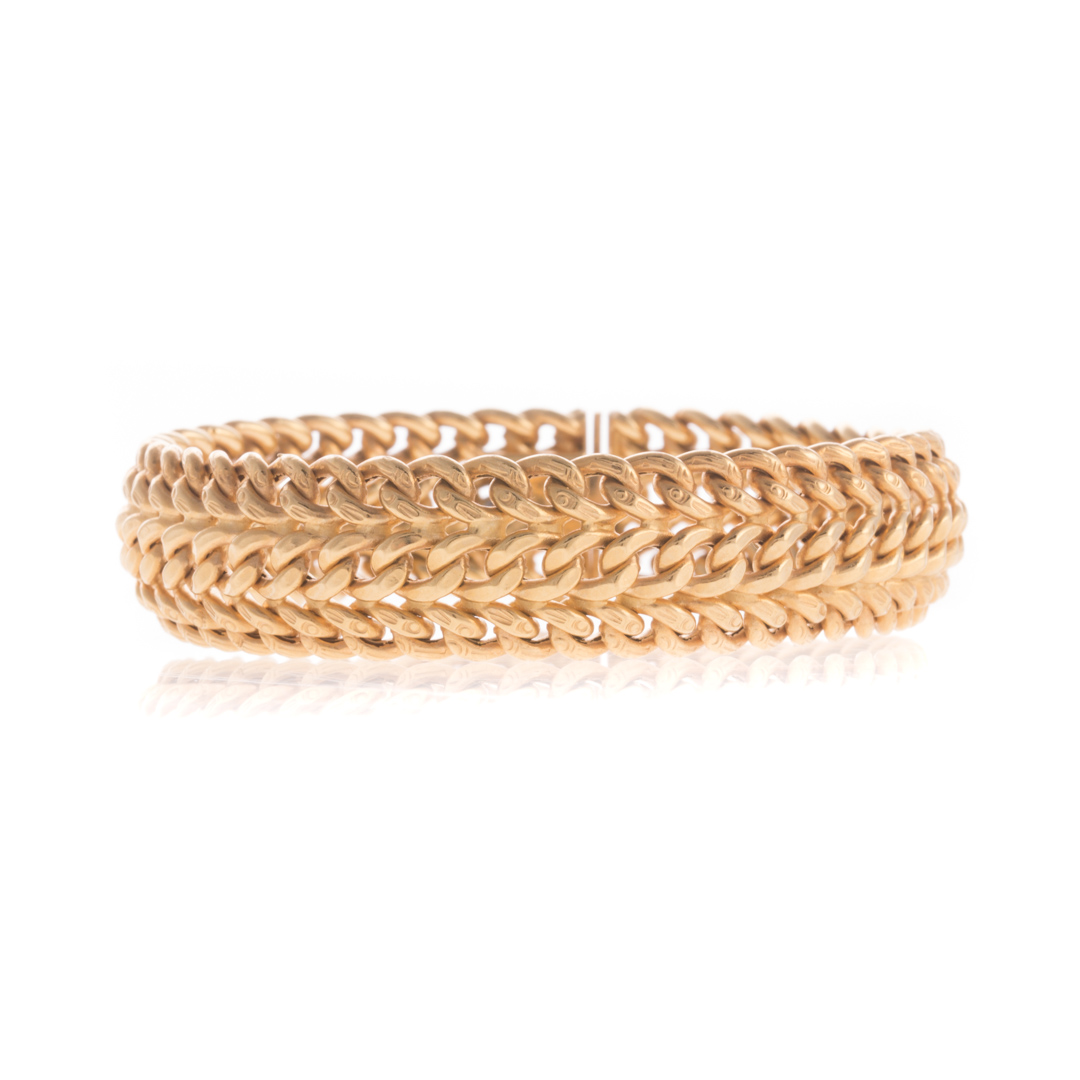 Appraisal: A Lady's Classic Gold Bracelet in K K yellow gold