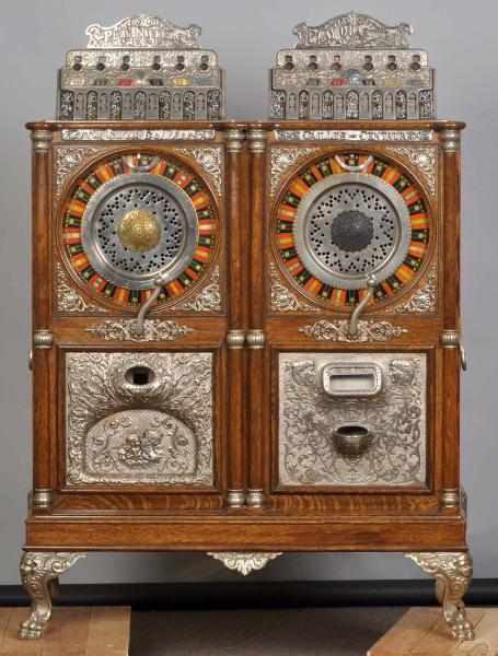 Appraisal: Caille Double Upright Slot Machine Eclipse and Centaur In nickel