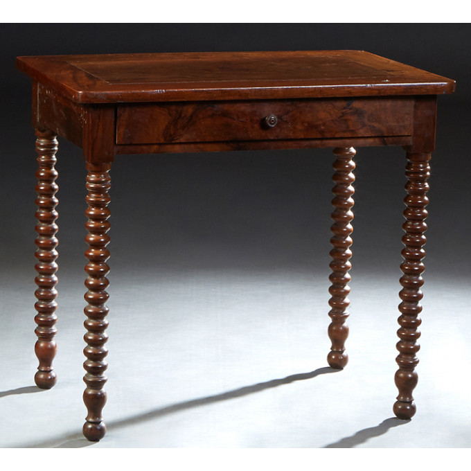 Appraisal: French Provincial Louis Philippe Carved Walnut Writing Table th c