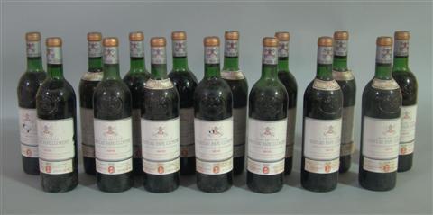 Appraisal: FIFTEEN BOTTLES OF CHATEAU PAPE CLEMENT Provenance Estate of R