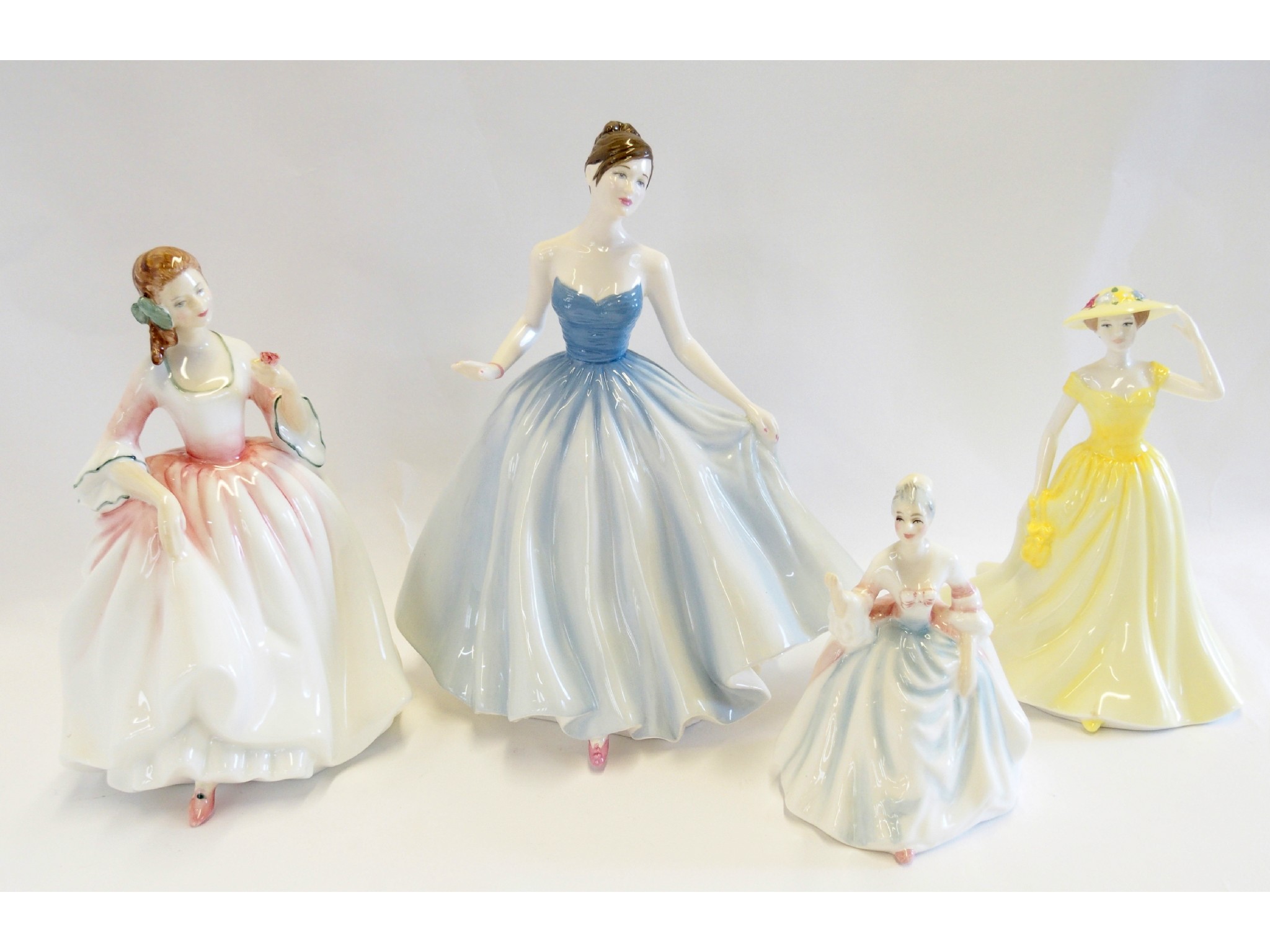 Appraisal: Four Royal Doulton figures Diana Spring Time Tender Moment and