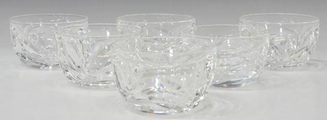 Appraisal: lot of Steuben colorless leaded art glass bowls mid th