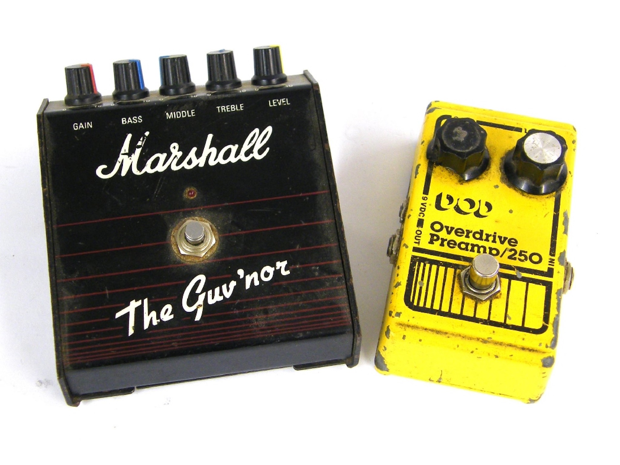 Appraisal: Marshall The Guv'nor guitar effects pedal ser no together with