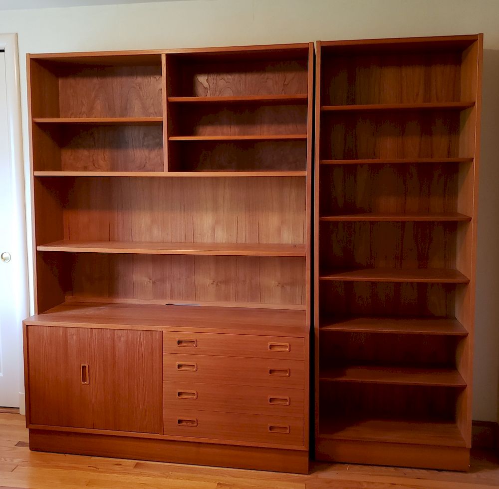 Appraisal: Domino Mobler Danish Modern Teak Veneer Sideboard Denmark th Century