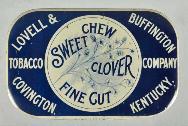 Appraisal: Sweet Clover Fine Cut Pocket Tobacco Tin Description From Lovell