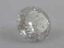 Appraisal: A loose polished round brilliant cut diamond measuring approx mm