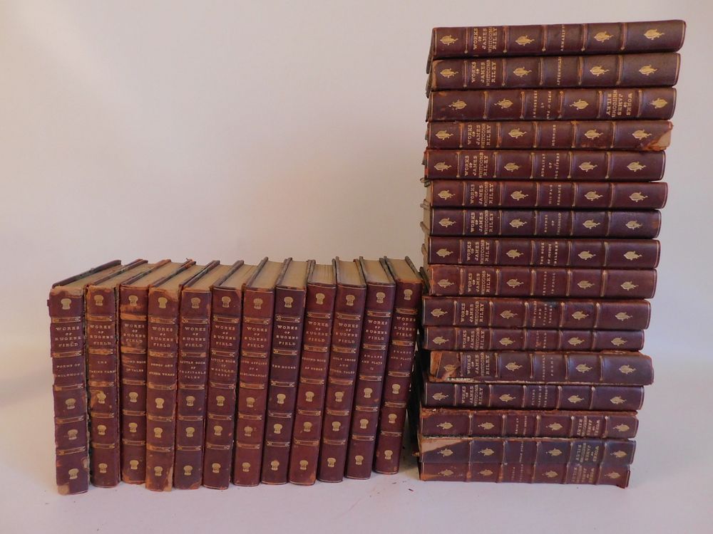 Appraisal: SETS LEATHER BOOKS FIELD RILEY sets leather bound books volumes