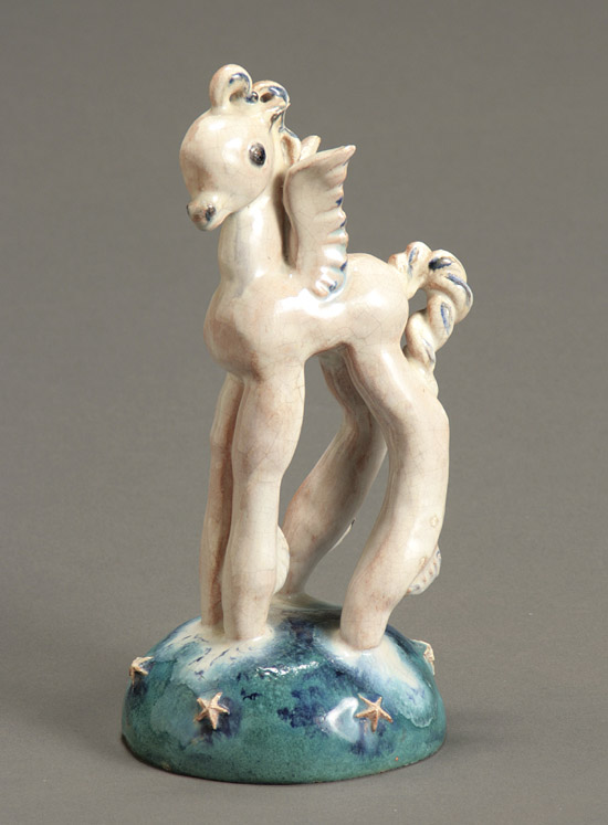 Appraisal: Russell Barnett Aitken American b Winged Horse The earthenware figure