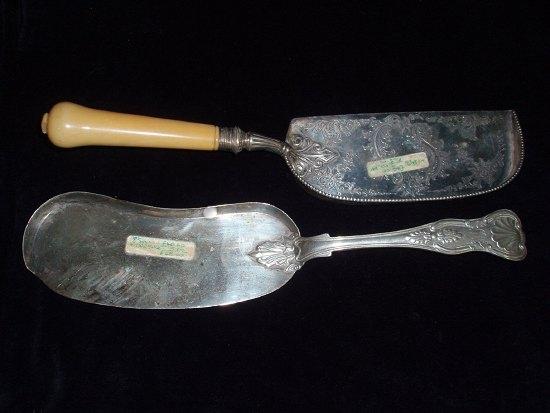 Appraisal: A King's pattern crumb scoop G H Sheffield and another