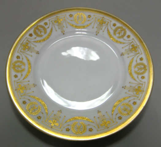 Appraisal: GERMAN PORCELAIN DINNER PLATES A set of twelve white with