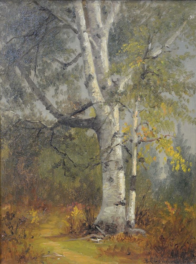 Appraisal: Benjamin Champney American - Springtime Birch oil on canvas signed