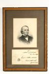 Appraisal: PRESIDENTIAL INSCRIBED ENVELOPE ENGRAVED PORTRAIT - President Andrew Johnson Bust