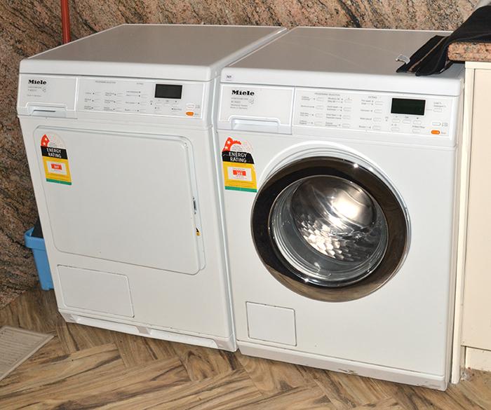 Appraisal: MIELE HONEYCOMBE CARE WASHING MACHINE ADN DRYER