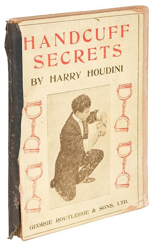 Appraisal: Handcuff Secrets Houdini Harry Ehrich Weisz Handcuff Secrets London George