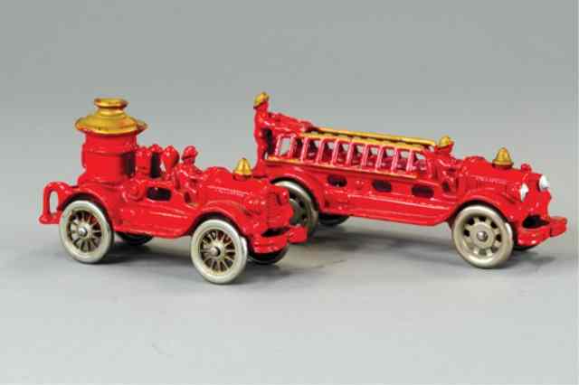 Appraisal: LOT OF TWO A C WILLIAMS FIRE TOYS Includes fire