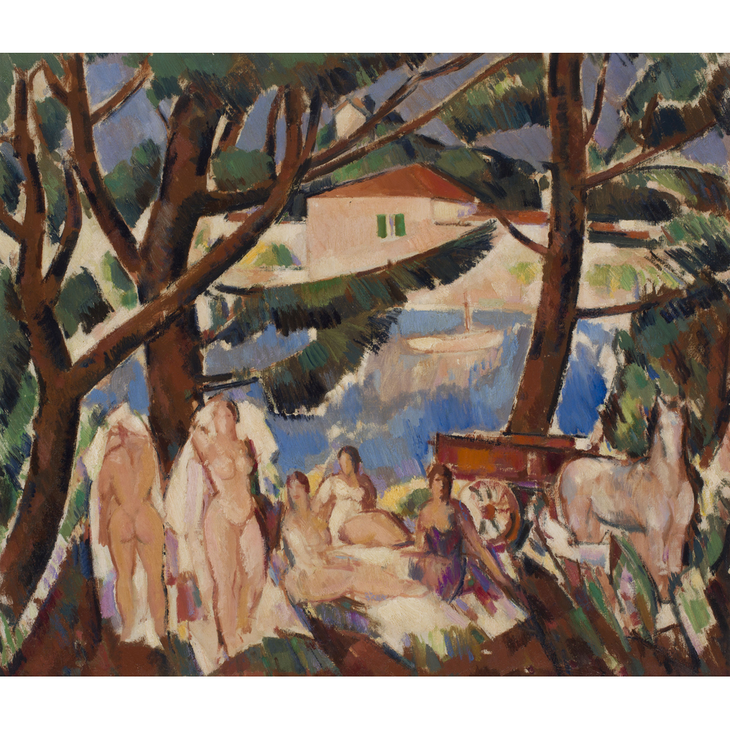 Appraisal: JOHN DUNCAN FERGUSSON R B A SCOTTISH - THE PICNIC