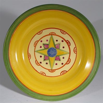 Appraisal: Original Bizarre' a Wilkinson Pottery plate designed by Clarice Cliff