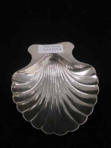 Appraisal: Tiffany Sterling Silver Shell Dish scallop ball feet '' x