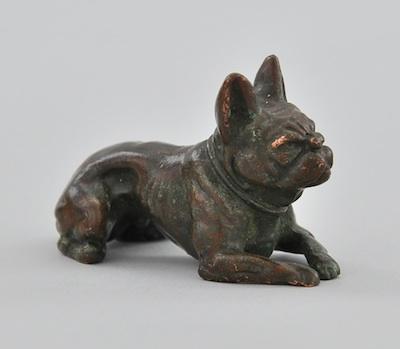 Appraisal: A Tiffany Studios Bronze Terrier Approx - L stamped on