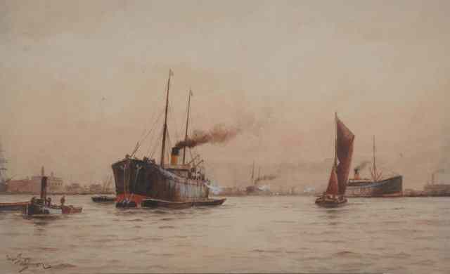 Appraisal: WILLIAM HENRY PEARSON EARLY TH CENTURY 'The Lower Thames' signed