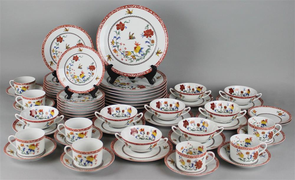 Appraisal: CHARLES FIELD HAVILAND LIMOGES DINNER SERVICE FOR EIGHT BANGKOK PATTERN